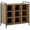 vidaXL Shoe Cabinet 85 x 39.5 x 75 cm Engineered Wood Artisan Oak