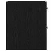 vidaXL Bathroom Furniture Set Wall-mounted Black Oak 80 x 18 x 60 cm