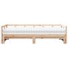 vidaXL Daybed with Trundle and Mattresses 80x200 cm Solid Wood Pine