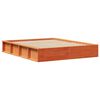 vidaXL Bed Frame Wax Brown 150 x 200 cm Solid Pine Wood