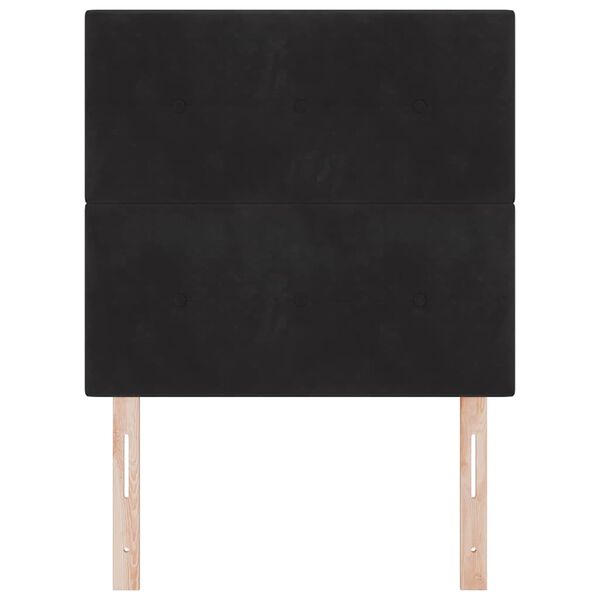 vidaXL Headboard with Headboard Black 100 cm Faux Leather