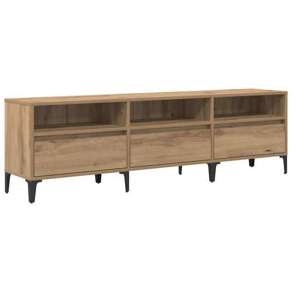 vidaXL TV Cabinet with Drawer Artisan Oak 150 x 30 x 45 cm