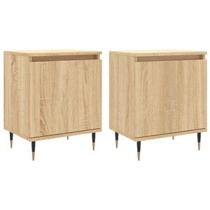 vidaXL Bedside Cabinets 2 pcs Sonoma Oak 40x30x50 cm Engineered Wood