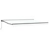 vidaXL Awning Frame White 450 x 300 cm Polyester with PU coating