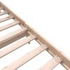 vidaXL Bed Frame without Mattress Solid Wood 200x200 cm (810102+814214)