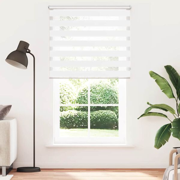 vidaXL Zebra Blind 120 x 230 cm White