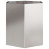 vidaXL Garden Planter Hexagon 46x40x45 cm Stainless Steel