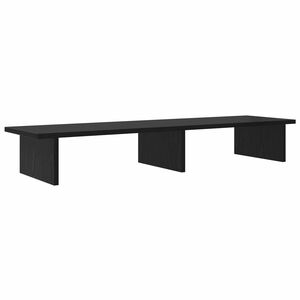 vidaXL Monitor Stand Black Oak 100 x 27 x 15 cm Engineered Wood