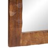 vidaXL Bathroom Mirror Acacia Brown Finish 50 x 70 x 2.5 cm