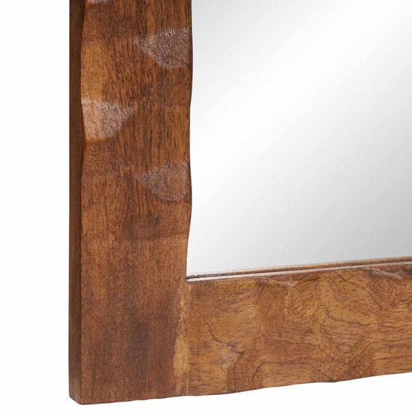 vidaXL Bathroom Mirror Acacia Brown Finish 50 x 70 x 2.5 cm