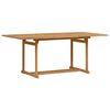vidaXL Garden Dining Set 7 pcs Brown Solid Teak Wood