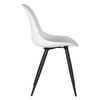 LABEL51 Dining Chairs 2 pcs Monza 46x54x88 cm White