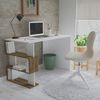 Homemania Computer Desk Patara 120x60x75 cm White and Walnut