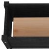 vidaXL Garden Planter Black 60x31x31 cm Solid Pinewood