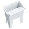 vidaXL Laundry Tub White 59x41x75 cm Resin
