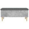 vidaXL Storage Bench Concrete Grey 102x42x46 cm Engineered Wood