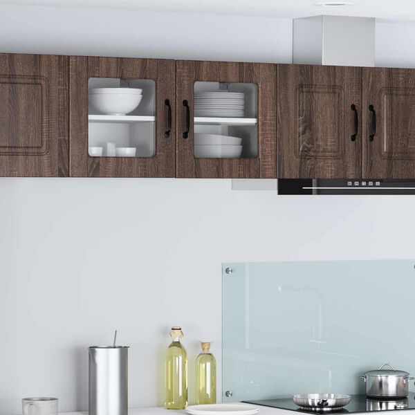 vidaXL Kitchen Cabinet 2 pcs Brown Oak 40 x 31 x 40 cm Engineered Wood