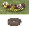 vidaXL Garden Edgings 5 pcs Brown 10 m 10 cm Polyethylene