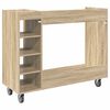 vidaXL Golf Cabinet with Wheel Plain Sonoma Oak 120 x 45 x 98 cm