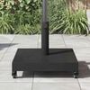 vidaXL Parasol Base Black 45 x 45 x 31.5 cm