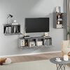 vidaXL 4 Piece TV Cabinet Set Grey Sonoma Engineered Wood