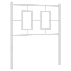 vidaXL Metal Replace Headboard White 75 cm