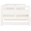 vidaXL Pull-out Day Bed without Mattress White 2x(80x200) cm