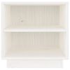 vidaXL Bedside Cabinet White 40x34x40 cm Solid Wood Pine