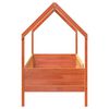 vidaXL Kids' House Bed Frame without Mattress Wax Brown 80x200 cm Pine