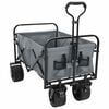 vidaXL Folding Hand Trolley Manual Grey 89 x 63 x 96 cm