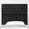 vidaXL Headboard with Headboard Black 100 cm Faux Leather