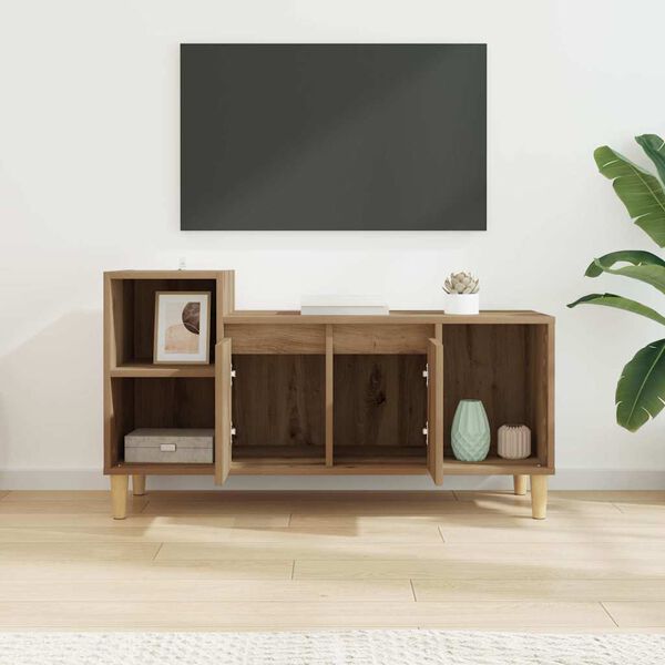 vidaXL TV Cabinet Artisan Oak 100 x 35 x 55 cm Engineered Wood