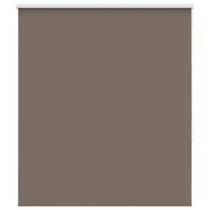 vidaXL Roller Blind Blackout Coffee 125x130 cm Fabric Width 121.6 cm Polyester