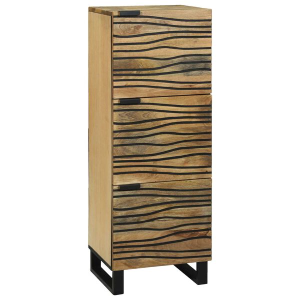 vidaXL Highboard Brown 40 x 33 x 110 cm Solid mango wood