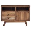 vidaXL Sideboard with Drawer Natural 100 x 30 x 68 cm Solid Teak Wood