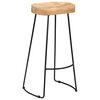 vidaXL Gavin Bar Stools 2 pcs Solid Mango Wood