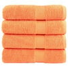 vidaXL Premium Bath Towels "SOLUND" 4 pcs Orange 100x150 cm 600 gsm