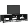 vidaXL TV Cabinet Black 180x40x46 cm Engineered Wood