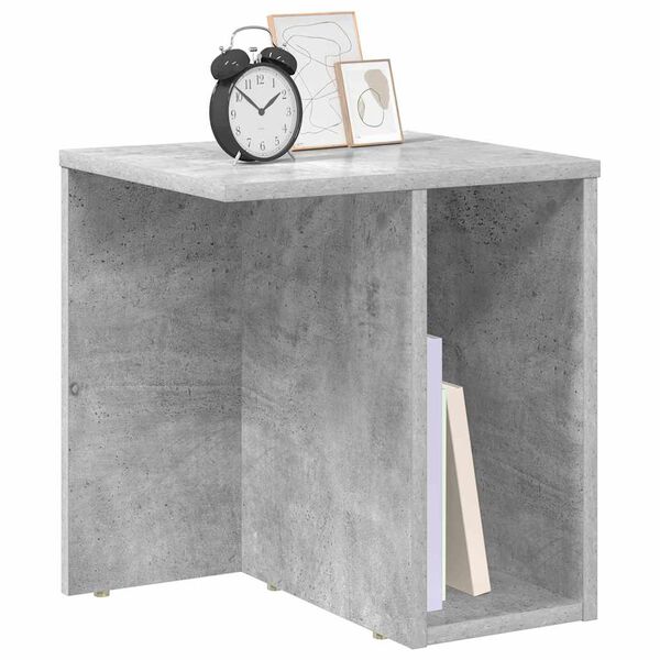 vidaXL End Table Concrete Grey 37 x 32 x 40 cm Engineered Wood