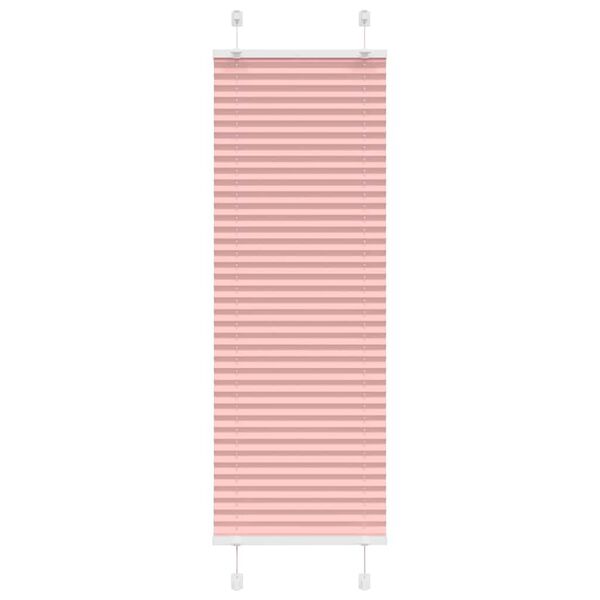 vidaXL Pleated Blind Pink 50x100 cm Fabric Width 49.4 cm Polyester