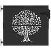 vidaXL Garden Gate 85 x 100 cm Powder-coated steel Black Lockable