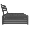 vidaXL Garden Middle Sofa Grey 120x80 cm Solid Wood Pine