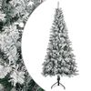 vidaXL Artificial Christmas Tree 120 cm PVC and Steel Green and White