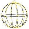 vidaXL Ball with 192 LEDs 2 pcs Warm white 30 x 30 x 32 cm Metal