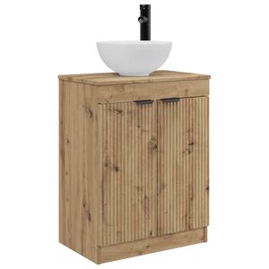 vidaXL Bathroom Vanity with Sink Artisan Oak 54 x 35 x 83 cm