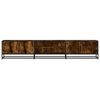 vidaXL TV Cabinet Smoked Oak 210x35x41 cm Engineered Wood