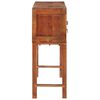 vidaXL Console Table 120x32x80 cm Solid Rough Wood Acacia
