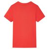 Kids' T-shirt with Short Sleeves Red 104