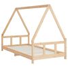 vidaXL Kids Bed Frame 90x190 cm Solid Wood Pine