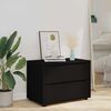 vidaXL Storage Cabinet Black 80 x 48 x 57 cm Engineered Wood